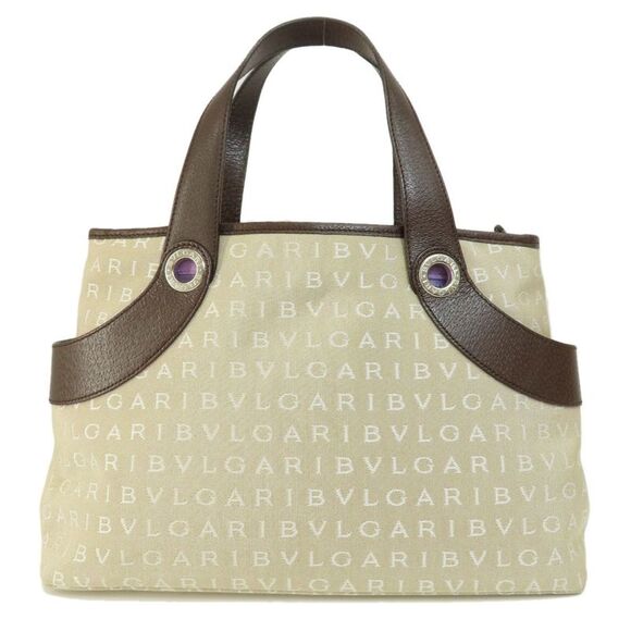 BVLGARI Handbags - Bulgari Beige Canvas Handbag (Pre-Owned)